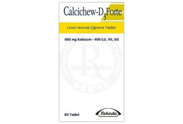 CALCI CHEW D3 FORTE LIMON AROMALI 60 CIGNEME TABLETI